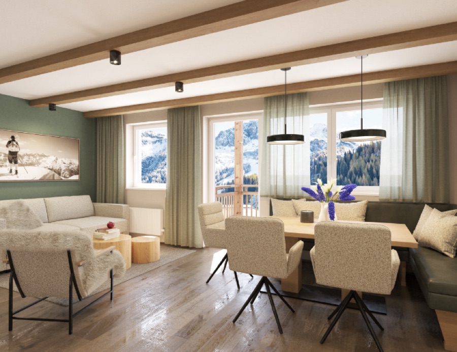 Sonnenalpe Nassfeld · Carinthia · Austria — unit Top 08.1 (Family Chalet, approx. 72,31 m² + balcony 4,67 m²)